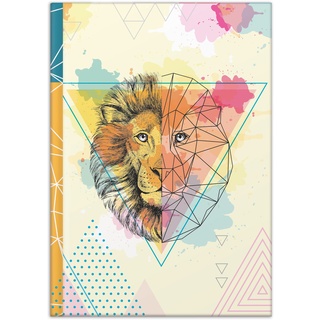 RNK Verlag Notizbuch Lion DIN A4, blanko, mit 96 Blatt 70 g/m2, 1 Stück