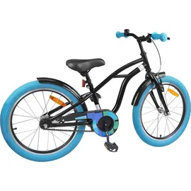 vidaXL Kinderfahrrad 18 Zoll schwarz