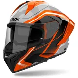Airoh Matryx Wide, Integralhelm - Grau/Schwarz/Orange/Weiß / L