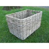 Regalkorb, Holzkorb, Allzweckkorb aus Rattan ca. 55 x 37 x 31cm