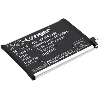TCTK Akku 5000mAh Kompatibel mit [Nokia] G42 5G Ersetzt HQ610