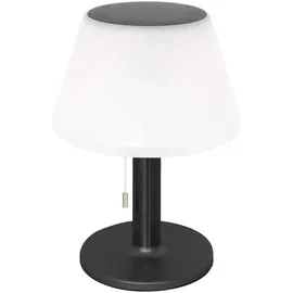 Kynast Solar LED Tischlampe warmweifl schwarz 2-Lichtstufen Auflenbereich