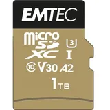Emtec mSD 1TB UHS-I U3 V30 A2 SpeedIN 1000 GB, microSDXC, Klasse 10