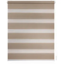 Lichtblick Duo Rollo / Doppelrollo Klemmfix 55 x 150 cm taupe