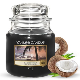 Yankee Candle Black Coconut mittelgroße Kerze 411 g