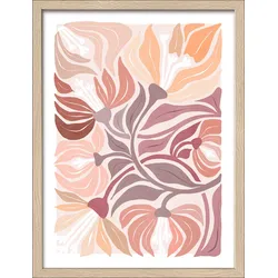 Gerahmtes Bild BOTANICAL ART V - bunt