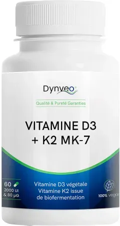 Dynveo Vitamin D3 K2 2000IE 80μg 60 Kapseln