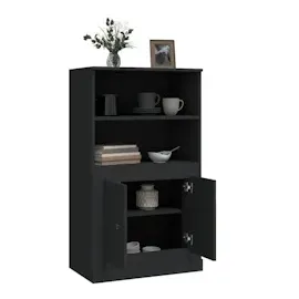 vidaXL Highboard Schwarz 60x35,5x103,5 cm Holzwerkstoff