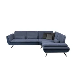 Kollektion Kraft Ecksofa   Luca ¦ blau ¦ Maße (cm): B: 314 H: 88 T: 244