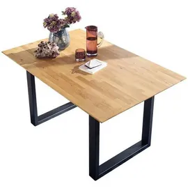 G+K Esstisch mit Auszug TI-0594 140/190 x 90 cm Holz Braun Wildeiche