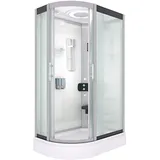 AcquaVapore Dampfdusche Sauna Dusche Duschkabine D60-70M3L-EC 120x80cm MIT 2K Scheiben Versiegelung