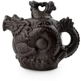 Teekanne Chinesischer Drache Phönix Zisha Ton Gongfu Teekannen Zini für losen Tee (340 ml)