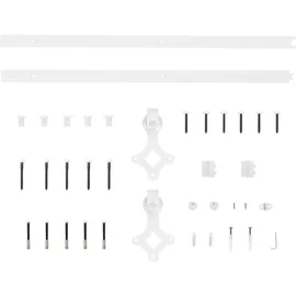 vidaXL Schiebetür mit Beschlag rechts 85 x 210 cm braun