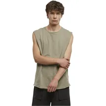URBAN CLASSICS Open Edge Sleeveless Tee - Olive