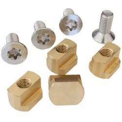 Duotone Screw Set Foil Mounting System Air (incl.nuts) (4pcs), Konfiguration: TX45 M8x20