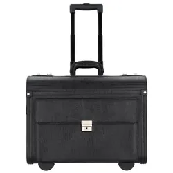 Alassio 2-Rollen Pilotentrolley 48 cm Laptopfach schwarz