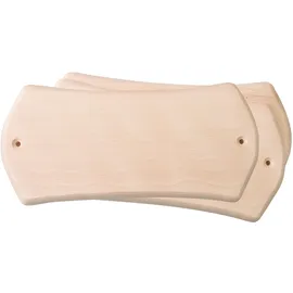 Peter Bausch GmbH & Co. KG PEBARO TUES2 - Türschilder Holz, 3 Stück, Größe 22x10,5 cm, Brandmalerei