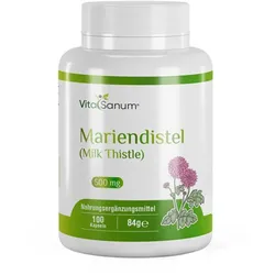 VitaSanum® - Mariendistel (Milk Thistle) 500 mg 100 Kapseln 100 St