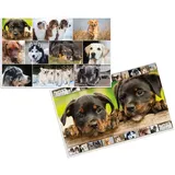 Herma Schreibtischunterlage HERMA Schreibunterlage "Hunde", (B)550 x (H)350 mm