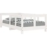 vidaXL Kinderbett vidaXL 70 x 140 cm Kiefer massiv weiß