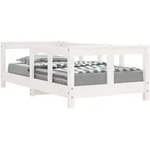 vidaXL Kinderbett vidaXL 70 x 140 cm Kiefer massiv weiß
