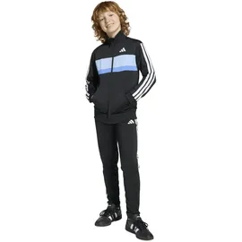 adidas Tiberio 3 Stripes Trainingsanzug Black/Glow Blue/Blue Fusion/White 128