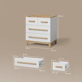 livinity® Mailo 80 x 88 cm Weiß/Artisan