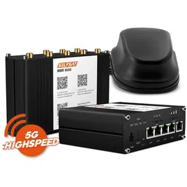 Selfsat MWR 6550 5G Cat 20 WiFi 6 WLAN Router bis 3,4 Gbps inkl. SELFSAT 5G Antenne schwarz