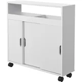 [en.casa] Lumijoki Badezimmerschrank 70 x 71 x 20 cm Weiß