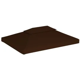 vidaXL Pavillon-Ersatzdach 4 x 3 m Braun