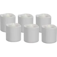 goobay LED Teelichter 6 St. 4 cm weiß