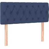 vidaXL Kopfteil Blau 100x7x78/88 cm Stoff