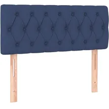 vidaXL Kopfteil Blau 100x7x78/88 cm Stoff