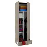 VCM Holz Besenschrank Staubsauger Putzschrank Vandol S 70 x 40 x 0 cm Braun