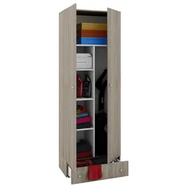 VCM Holz Besenschrank Staubsauger Putzschrank Vandol S 70 x 40 x 0 cm Braun