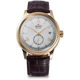 Orient Bambino Small Seconds 38mm White Dial Brown Leather Strap Men’s Watch
