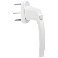 SOTech Fenstergriff mit Druckknopf 28 x 151 x 62 mm weiß Aluminium Türgriff Terassentürgriff Griff von SO-TECH® - 45° Raster Terrassentürgriff Rasterolive, (1-tlg), 1 Stück