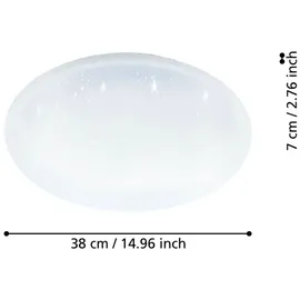 EGLO connect.z Smart Home LED Bad Deckenleuchte Totari-Z, ZigBee, App und Sprachsteuerung, Lichtfarbe einstellbar, dimmbar, Sternenhimmel IP44