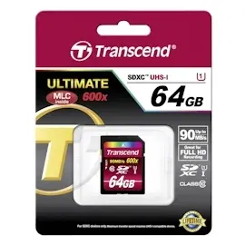 Transcend SDXC 64GB Class 10 UHS-I 600x