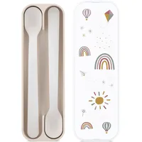 Mepal Mio Geschirr set fütterlöffel mio 2 stück - sunshine - rainbow 62 x 23 x