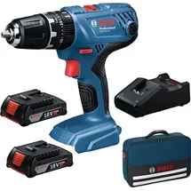 Bosch GSB 18V-21 Professional inkl. 2 x 2 Ah + Tasche 0615990K41
