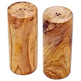 D.O.M. Die Olivenholz Manufaktur 2er Set) Salz- und Pfefferstreuer TURM aus Olivenholz