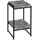 MCW Blumentisch MCW-K71, Blumenregal Beistelltisch Pflanzregal, MVG-zertifiziert MDF Metall dunkelgrau, 61cm