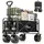 SAMAX Bollerwagen Faltbar Offroad Camping Edition Schwarz/Matcha Grün