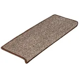 Karat Velours Stufenmatte Lyon Meliert Braun 23,5 x 65 cm Rechteckig