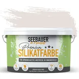 SEEBAUER diy Silikatfarbe Violett 2,5L für Innen (No. 935 Purple Blossom) Atmungsaktive Mineralfarbe für Allergiker - Abwaschbare Wandfarbe - Violetttöne hohe Deckkraft