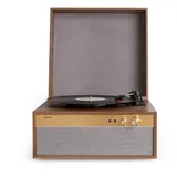 Auna Berklee TT Case Plattenspieler Riemenantrieb 33,3 45 & 78 U/min Stereo Holz