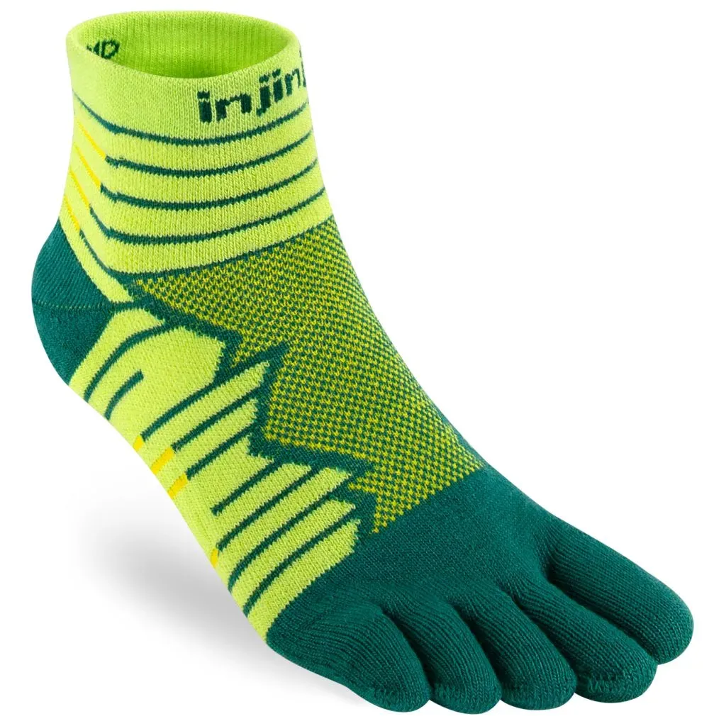 Injinji Unisex Run Technical Mini-Crew grün