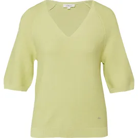 s.Oliver Kurzarm-Strickpullover Grün 46