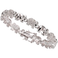 Firetti Armband »Schmuck Geschenk Silber 925 Armschmuck Armkette Elefanten«, silberfarben